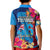 Tuvalu Independence Day Kid Polo Shirt 1st October 46th Anniversary Polynesian Jungle Flower