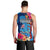 Tuvalu Independence Day Men Tank Top 1st October 46th Anniversary Polynesian Jungle Flower