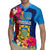 Tuvalu Independence Day Rugby Jersey 1st October 46th Anniversary Polynesian Jungle Flower