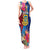 Tuvalu Independence Day Tank Maxi Dress 1st October 46th Anniversary Polynesian Jungle Flower