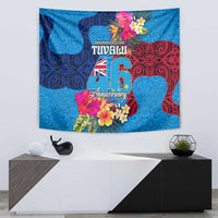 Tuvalu Independence Day Tapestry 1st October 46th Anniversary Polynesian Jungle Flower LT03 - Polynesian Pride