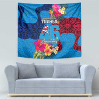Tuvalu Independence Day Tapestry 1st October 46th Anniversary Polynesian Jungle Flower LT03 - Polynesian Pride