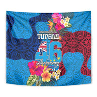 Tuvalu Independence Day Tapestry 1st October 46th Anniversary Polynesian Jungle Flower LT03 - Polynesian Pride