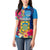 Tuvalu Independence Day Women Polo Shirt 1st October 46th Anniversary Polynesian Jungle Flower