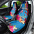 Personalised Tuvalu Independence Day Car Seat Cover 1st October 46th Anniversary Polynesian Jungle Flower