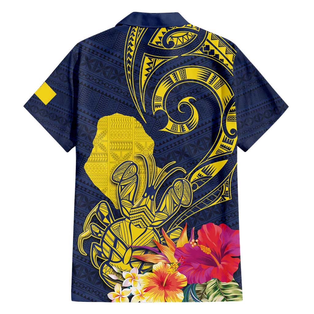 Niue Independence Day Family Matching Tank Maxi Dress and Hawaiian Shirt Hiapo Pattern Hibiscus Plumeria and Uga LT03 - Polynesian Pride