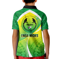 Enga Mioks Rugby Kid Polo Shirt Papua New Guinea Polynesian Tattoo LT03 - Polynesian Pride