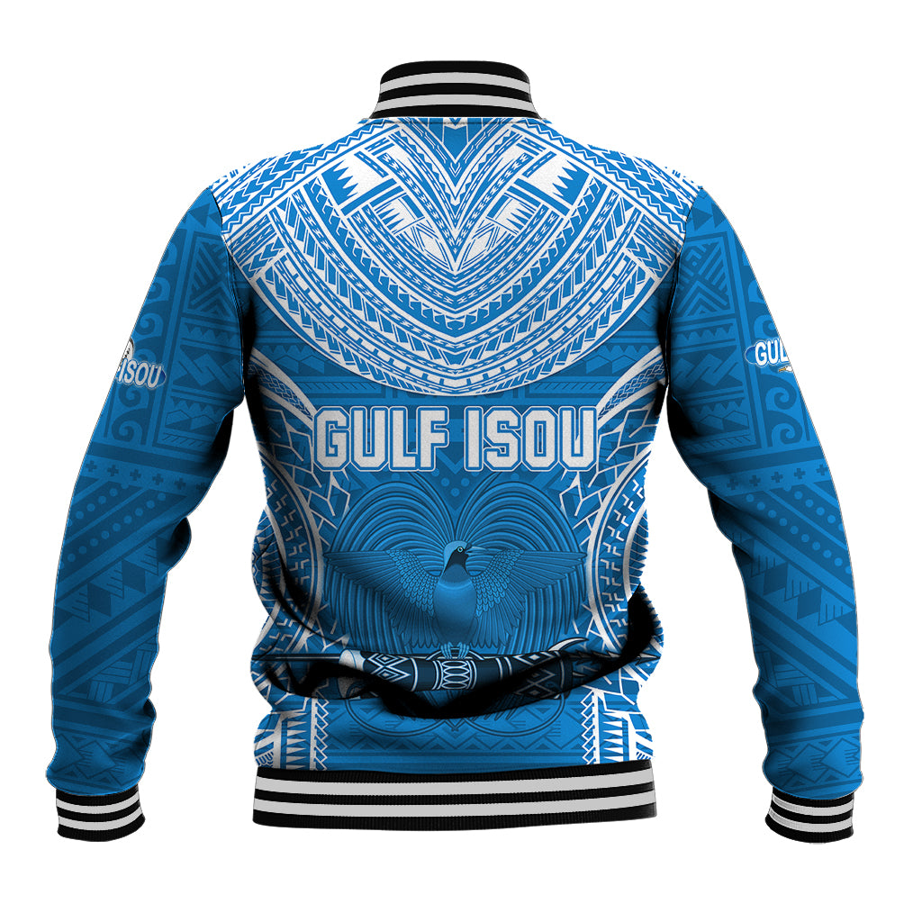 Gulf Isou Rugby Baseball Jacket Papua New Guinea Polynesian Tattoo LT03 - Polynesian Pride