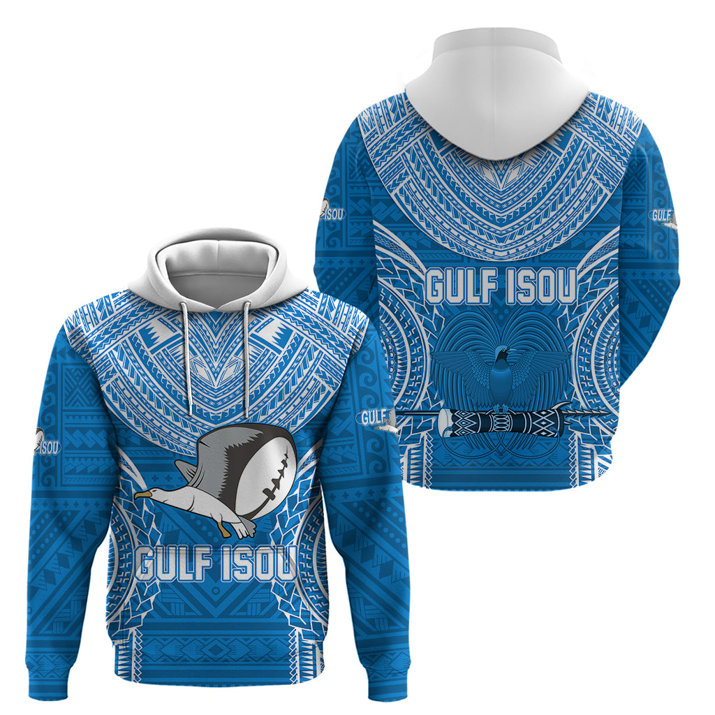 Gulf Isou Rugby Hoodie Papua New Guinea Polynesian Tattoo LT03 - Polynesian Pride