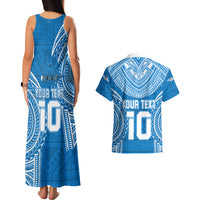 Custom Gulf Isou Rugby Couples Matching Tank Maxi Dress and Hawaiian Shirt Papua New Guinea Polynesian Tattoo LT03 - Polynesian Pride