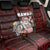 Hawaii Aloha Santa Claus Funny Polynesian Tattoo Back Car Seat Cover Red Color