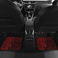 Hawaii Aloha Santa Claus Funny Polynesian Tattoo Car Mats Red Color
