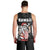 Hawaii Aloha Santa Claus Funny Polynesian Tattoo Men Tank Top Black Color