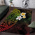 Hawaiian Hibiscus and Plumeria Polynesian Tribal Tattoo Area Rug Reggae Color