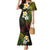 Hawaiian Hibiscus and Plumeria Polynesian Tribal Tattoo Mermaid Dress Reggae Color