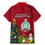 Niue Christmas Family Matching Mermaid Dress and Hawaiian Shirt Coat of Arms and Polynesian Tattoo Xmas Element Christmas Red Vibe LT03 - Polynesian Pride