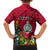 Niue Christmas Family Matching Off Shoulder Maxi Dress and Hawaiian Shirt Coat of Arms and Polynesian Tattoo Xmas Element Christmas Red Vibe LT03 - Polynesian Pride