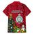 Niue Christmas Family Matching Off Shoulder Maxi Dress and Hawaiian Shirt Coat of Arms and Polynesian Tattoo Xmas Element Christmas Red Vibe LT03 - Polynesian Pride