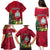 Niue Christmas Family Matching Puletasi Dress and Hawaiian Shirt Coat of Arms and Polynesian Tattoo Xmas Element Christmas Red Vibe LT03 - Polynesian Pride