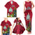 Niue Christmas Family Matching Tank Maxi Dress and Hawaiian Shirt Coat of Arms and Polynesian Tattoo Xmas Element Christmas Red Vibe LT03 - Polynesian Pride