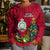 Niue Christmas Kid Ugly Christmas Sweater Coat of Arms and Polynesian Tattoo Xmas Element Christmas Red Vibe LT03 - Polynesian Pride