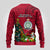 Niue Christmas Ugly Christmas Sweater Coat of Arms and Polynesian Tattoo Xmas Element Christmas Red Vibe LT03 - Polynesian Pride