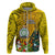 Niue Christmas Hoodie Coat of Arms and Polynesian Tattoo Xmas Element Christmas Yellow Vibe LT03 - Polynesian Pride