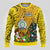 Niue Christmas Ugly Christmas Sweater Coat of Arms and Polynesian Tattoo Xmas Element Christmas Yellow Vibe LT03 - Polynesian Pride