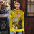 Niue Christmas Ugly Christmas Sweater Coat of Arms and Polynesian Tattoo Xmas Element Christmas Yellow Vibe LT03 - Polynesian Pride