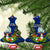 Niue Christmas Ceramic Ornament Coat of Arms and Polynesian Tattoo Xmas Element Christmas Blue Vibe LT03 Christmas Tree Blue - Polynesian Pride