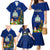 Niue Christmas Family Matching Mermaid Dress and Hawaiian Shirt Coat of Arms and Polynesian Tattoo Xmas Element Christmas Blue Vibe LT03 - Polynesian Pride