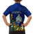 Niue Christmas Family Matching Summer Maxi Dress and Hawaiian Shirt Coat of Arms and Polynesian Tattoo Xmas Element Christmas Blue Vibe LT03 - Polynesian Pride