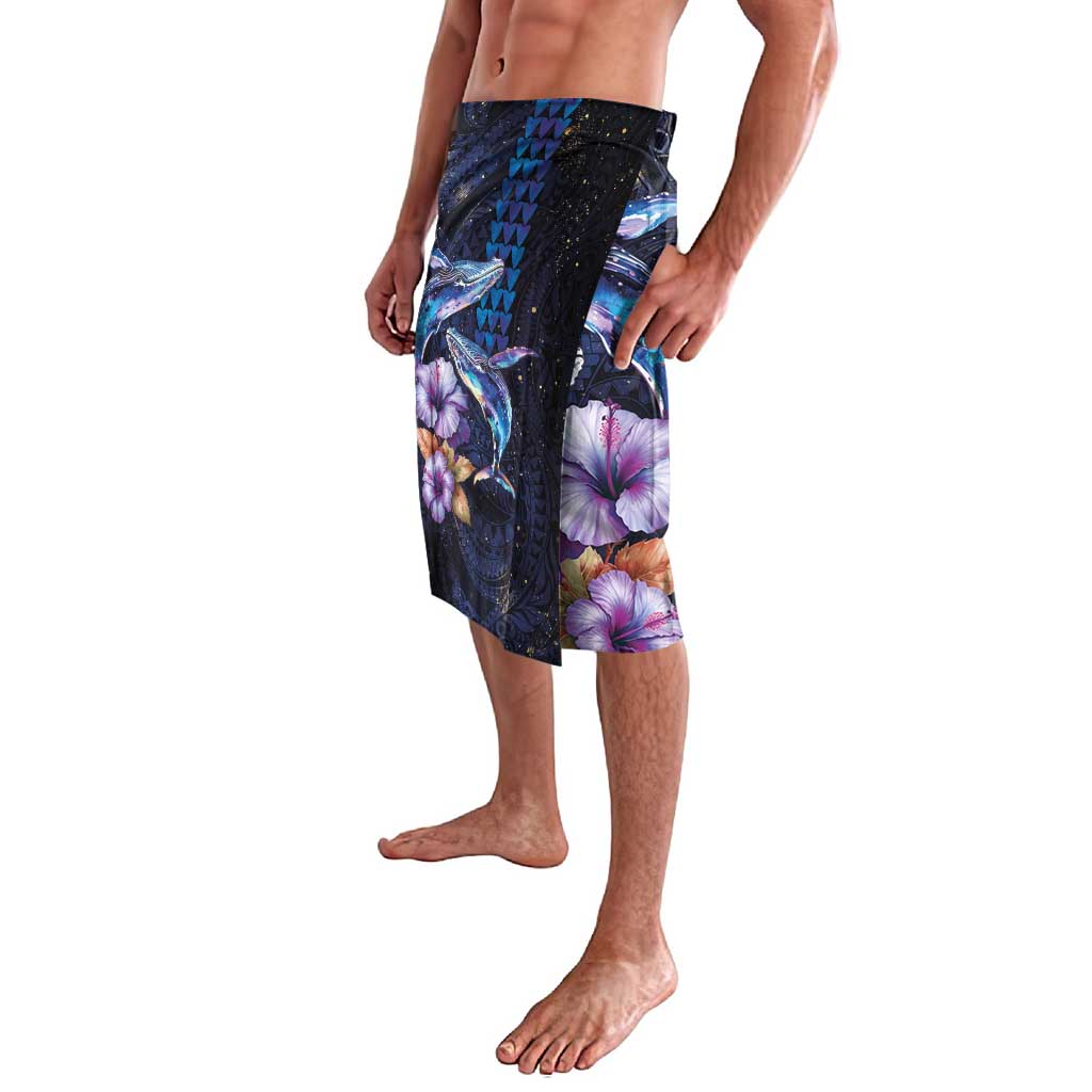 Hawaiian Whales Love Couple Lavalava Hibiscus and Kakau Art Tattoo Night Sky Vibe