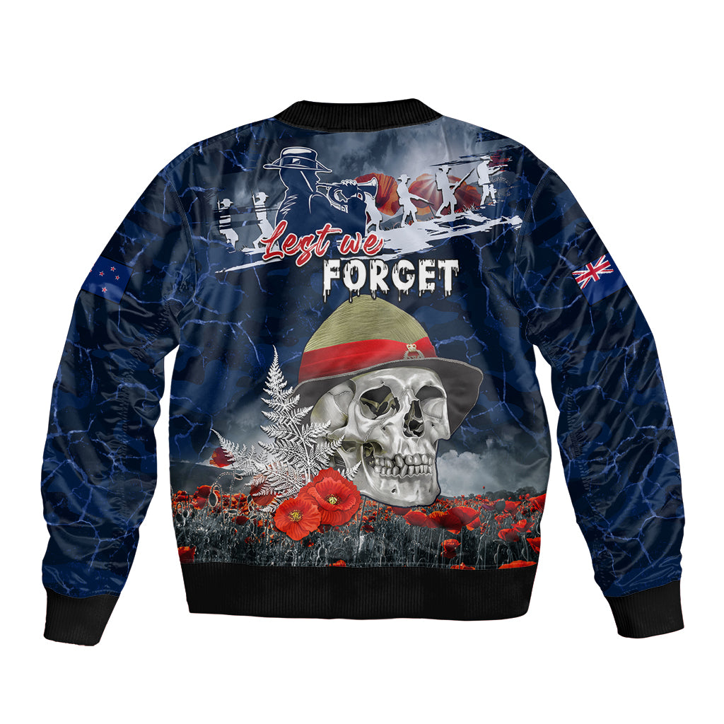 New Zealand ANZAC Day Bomber Jacket Freedom Ain't Free LT05 - Polynesian Pride
