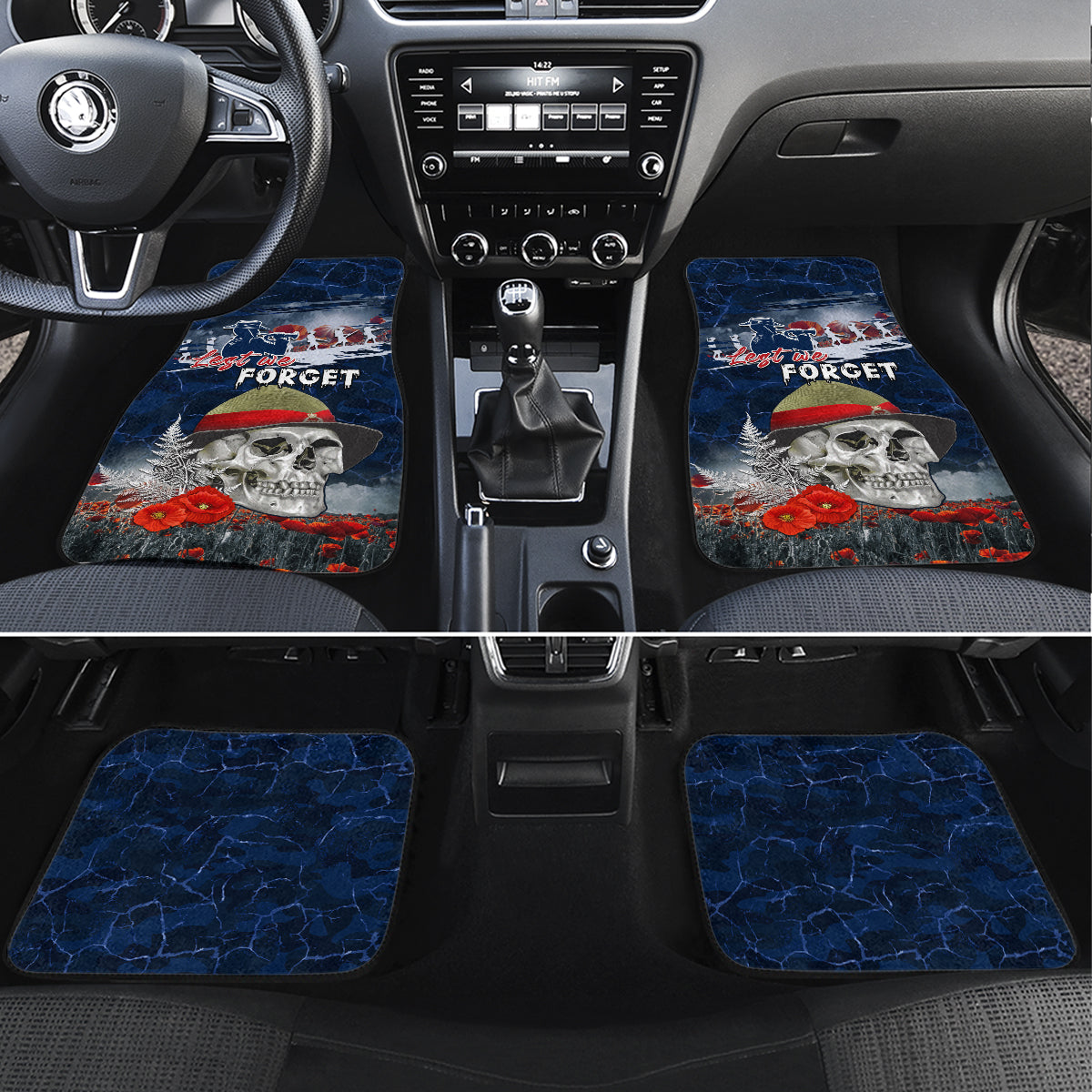 New Zealand ANZAC Day Car Mats Freedom Ain't Free