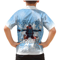 New Zealand Sky Diving Family Matching Mermaid Dress and Hawaiian Shirt Lets Get High LT05 - Polynesian Pride