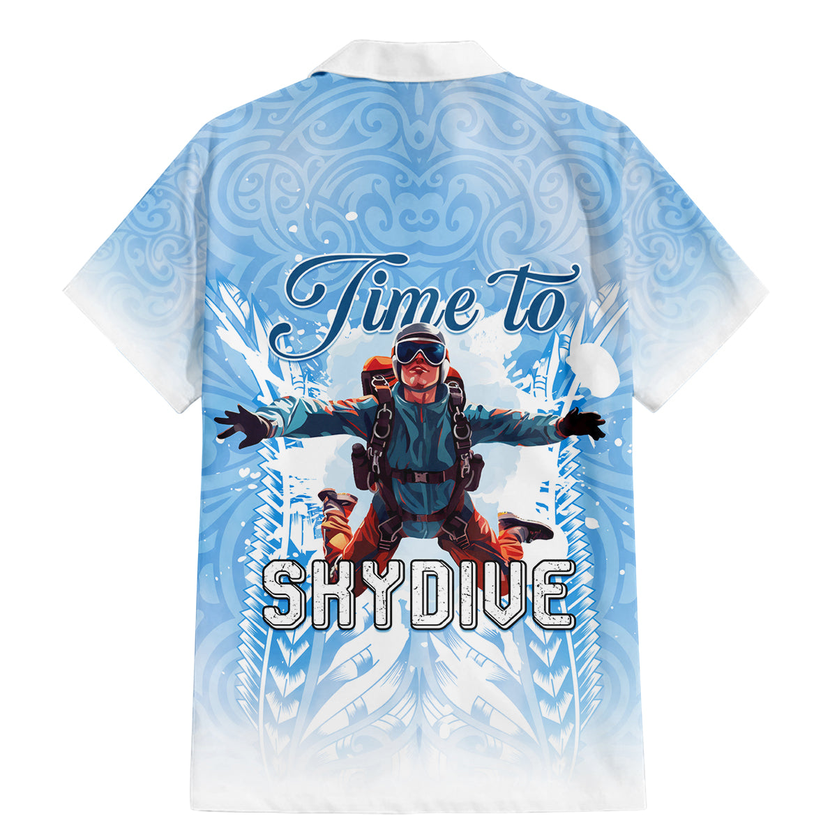 New Zealand Sky Diving Family Matching Mermaid Dress and Hawaiian Shirt Lets Get High LT05 - Polynesian Pride