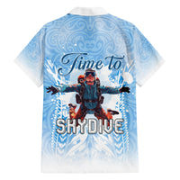 New Zealand Sky Diving Family Matching Short Sleeve Bodycon Dress and Hawaiian Shirt Lets Get High LT05 - Polynesian Pride