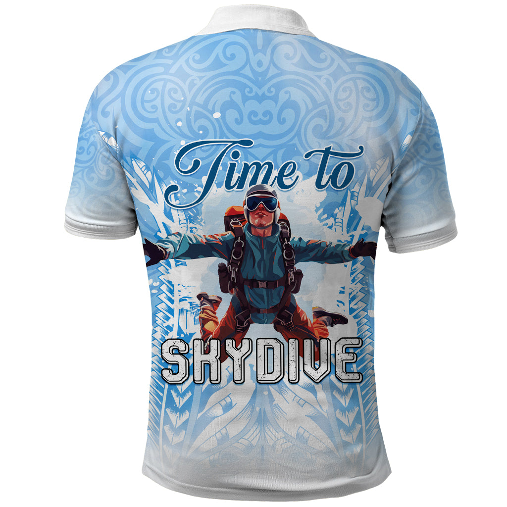 New Zealand Sky Diving Polo Shirt Lets Get High