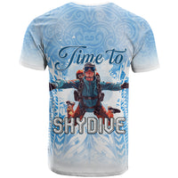 New Zealand Sky Diving T Shirt Lets Get High LT05 - Polynesian Pride