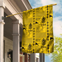 Papua New Guinea Heritage Motif Garden Flag Yellow Version LT05 House Flag Yellow - Polynesian Pride