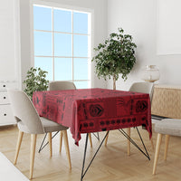 Papua New Guinea Heritage Motif Tablecloth Red Version LT05 - Polynesian Pride