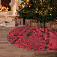 Papua New Guinea Heritage Motif Tree Skirt Red Version
