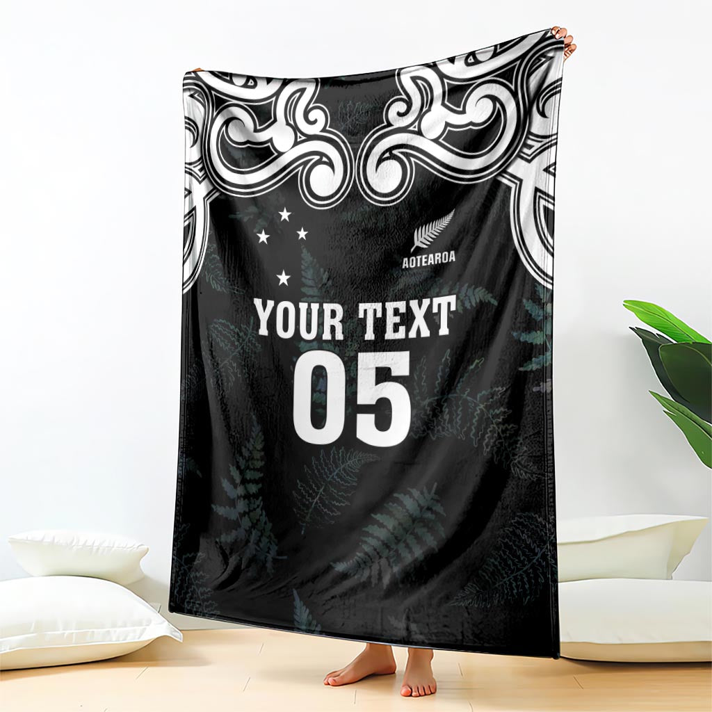 Custom New Zealand Fern Women Rugby Blanket Maori Pattern LT05 - Polynesian Pride