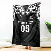Custom New Zealand Fern Women Rugby Blanket Maori Pattern LT05 - Polynesian Pride