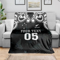 Custom New Zealand Fern Women Rugby Blanket Maori Pattern LT05 - Polynesian Pride