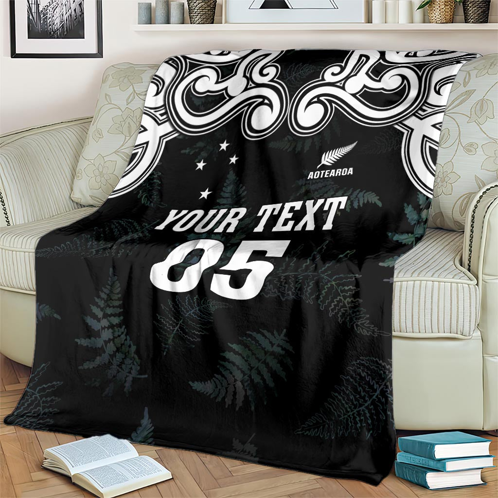 Custom New Zealand Fern Women Rugby Blanket Maori Pattern LT05 - Polynesian Pride