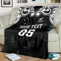 Custom New Zealand Fern Women Rugby Blanket Maori Pattern LT05 - Polynesian Pride