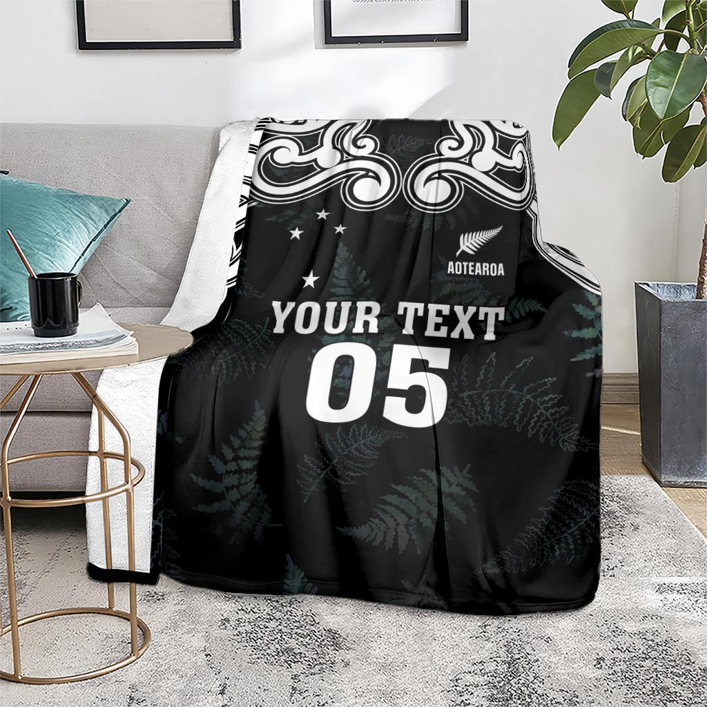 Custom New Zealand Fern Women Rugby Blanket Maori Pattern LT05 - Polynesian Pride
