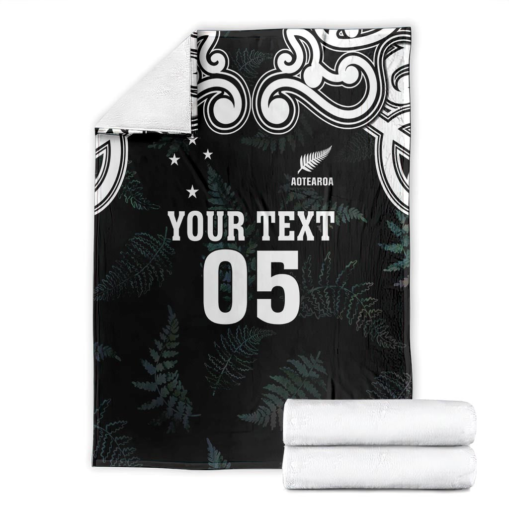 Custom New Zealand Fern Women Rugby Blanket Maori Pattern LT05 - Polynesian Pride
